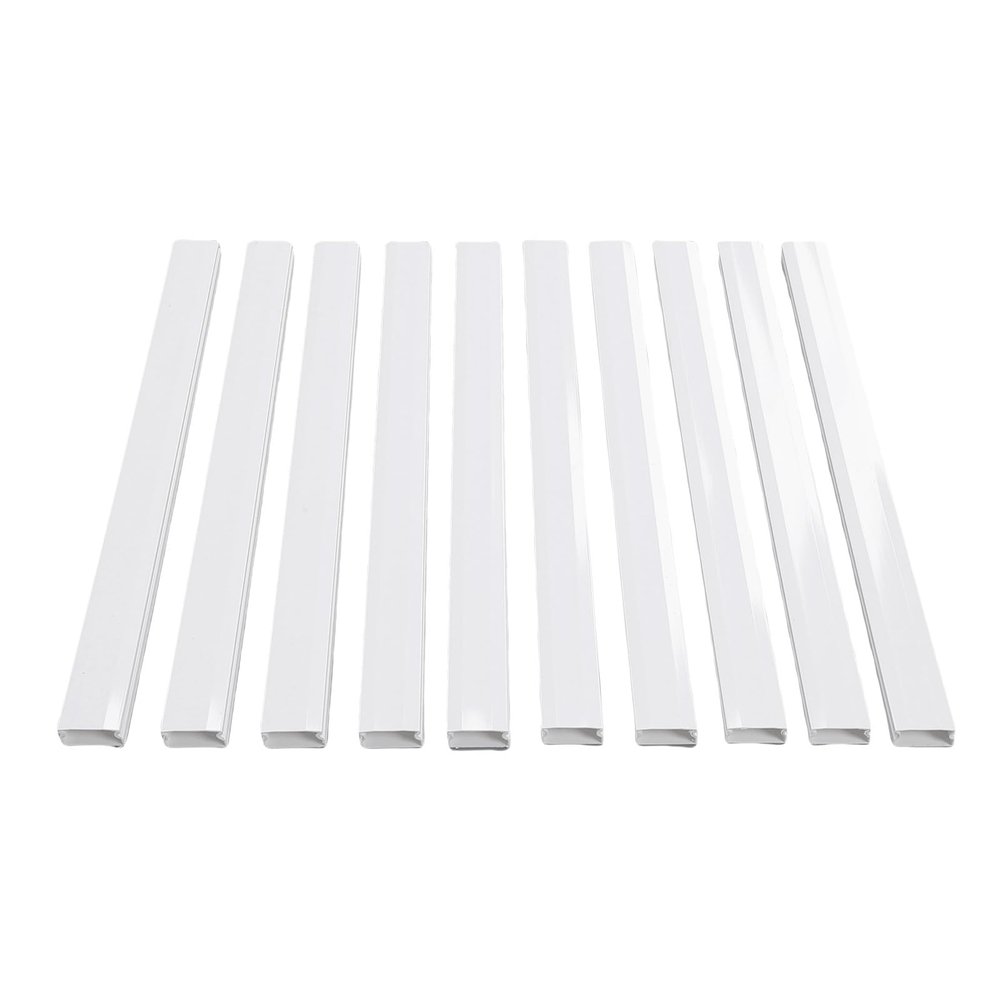 10Pcs Wire Covers Cord Hider Compatibility with TV on Wall Concealer Cable Cover PVC Flame Retardant Management