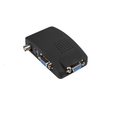 HYAGBCOP to V/GA Converter Camera BNC S-Video V/GA to Computer PC V/GA M>oni>tor Converter Adapter for PC TV Camera DVD DVR(US Plug)