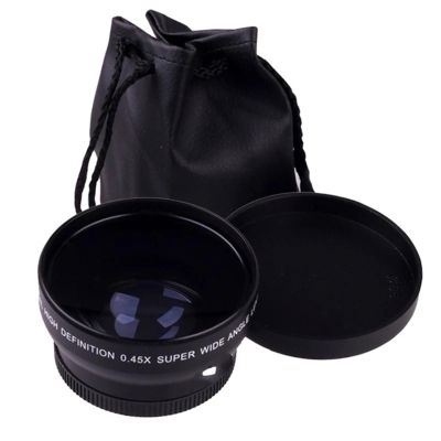 Compatible for Canon EOS 4000D 2000D 58MM 0.45x Wide Angle Lens with Macro for 18-55mm Lens