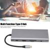 11 in 1 Type C Hub, USB C Docking Station with 4K, 100W PD Charging, Ethernet, 3.5mm o, USB 3.0/2.0 Ports, Aluminum y Type C Dock for, XPS, Mate 10 Pro view 2