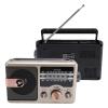 Sanpyl Portable Radio, AM FM SW Full Band Radio, Music Player Support Bluetooth Storage Memory Card Playback (Gold) view 1