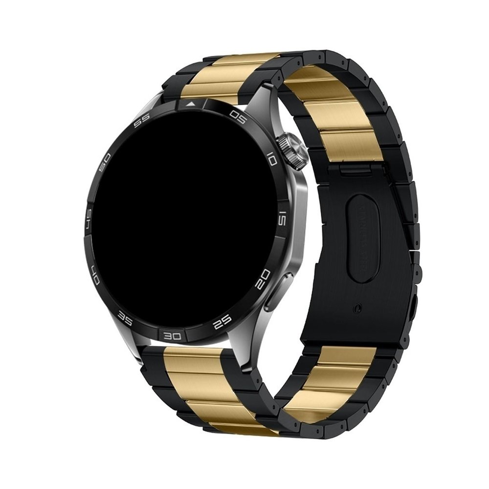22mm Titanium Metal Strap For Huawei Watch 5/GT6-GT5 Pro 46mm Light Wristband For Huawei GT4 Replace Wristband Accessories(Black gold,For GT3 Pro)