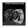 22mm Titanium Metal Strap For Huawei Watch 5/GT6-GT5 Pro 46mm Light Wristband For Huawei GT4 Replace Wristband Accessories(Black gold,For GT3 Pro) view 3
