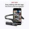 Gugxiom 2.7K Head Mounted Video Camera, Wearable Camera with WiFi App Control, 110 Degree Wide Angle, for Walking Travel Cycling (with 64G Memory Card) view 4