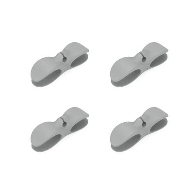 4pcs Cord Manager For Kitchen Appliance Wire Holder Cable Winder Bathroom Office Cord Management Cord Organizer Clips Wrapper(4pcs Grey)