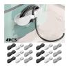 4pcs Cord Manager For Kitchen Appliance Wire Holder Cable Winder Bathroom Office Cord Management Cord Organizer Clips Wrapper(4pcs Grey) view 2