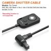 Shutter Release Cable Compatible for Canon Cameras Replaces RS-80N3 R5CR51DX Mark II1Ds II1Ds III5D5D Mark II5D Mark III5D Mark IV5DS5DSR6D6D Mark II7D7D Mark II Remote Shutter Switch view 3