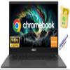 ASUS 14" FHD Thin & Light Chromebook Laptop Computer for Student Business, Chrome OS, 8-core MediaTek Kompanio 520, NLY Earphones, Gray (MediaTek Kompanio 520, 4GB RAM | 320GB Storage) view 1