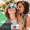 4K Digital Camera for Photography- 50MP Autofocus Vlogging Camera with 2.8" 180Flip Screen, 18X Digital Zoom- Compact Point and Shoot Camera with 32GB TF for YouTube, Travel, Beginners, White view 2