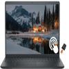 Dell Inspiron 15.6" FHD Touchscreen Business & Student Laptop Computer, 12GB RAM 512GB Storage (256GB SSD+256GB External), 8-Cores AMD Ryzen 7 Processor, Windows 11, Numeric Keypad, Black, No Mouse view 1