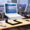 BowyTrading Vertical Laptop Stand, Notebook Computer Holder, Aluminum y Heat Dissipation Bracket with Cable, Non Slip ase for Desktop PC and Laptop, view 3