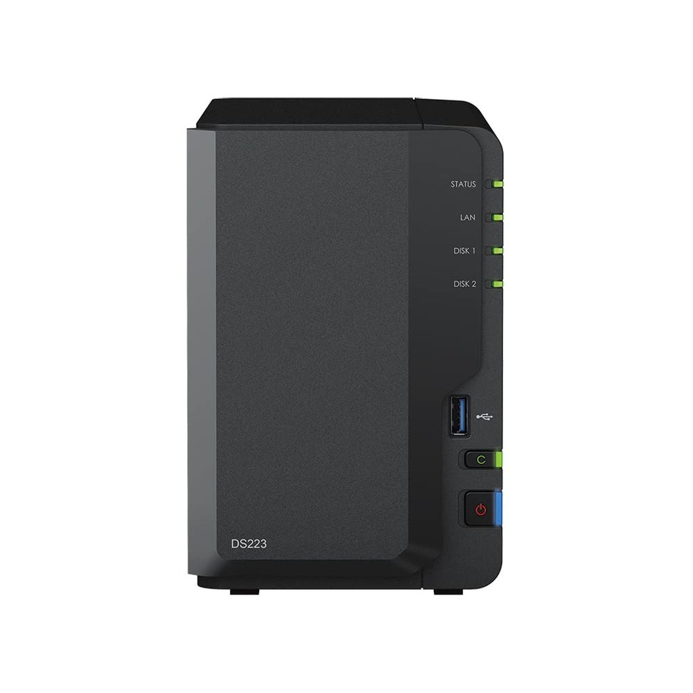 Synology DiskStation DS420j NAS Server with 1.4GHz CPU, 1GB Memory, 8TB HDD Storage, 1 x 1GbE LAN Port, DSM Operating System