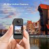 4K 30FPS Action Camera, 5G/2.4G WiFi Sports Camera with 1.33 Inch Touch Control Screens 154 Wide Angle Lens 6 Axis Gyro Stabilization for Cycling, Autorcycle (Black) view 2