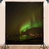 Shdasmil 10X5ft Fabric Northern Lights Backdrop Ice Trek Aurora Borealis Arctic Expedition Polar Scenery Photography Background Tapestry Home Decor Background Accent view 3
