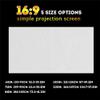 60-120 Inch Portable White Color Projector Curtain Simple Anti-Light Projection Screen 16:9 Home Outdoor Office view 2