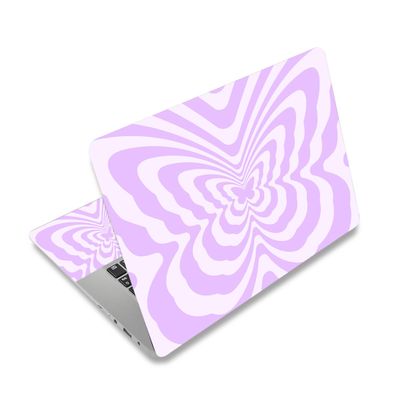 Baocool Laptop Skin Sticker Decal,12" 13" 13.3" 14" 15" 15.4" 15.6 inch Laptop Skin Sticker Cover Art Decal Protector Notebook PC (Purple Butterflies)