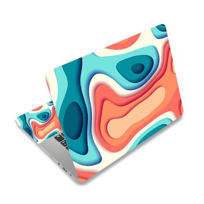 Baocool Laptop Skin Sticker Decal,12" 13" 13.3" 14" 15" 15.4" 15.6 inch Laptop Skin Sticker Cover Art Decal Protector Notebook PC (Seven Colors Marble 2)