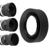 49 52 55 58 62 67 72 77 82mm 3-Stage 3 in1 Collapsible Rubber Foldable Lens Hood for Canon for Nikon DSIR Lens Camera Excellent(52mm) view 2