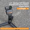 Dual-Direction Magnetic Mount Adapter for DJI OSMO Nano, 1/4" Thread Extension Base 180 Adjustable Rotating Front-to-Back Tilt Adjustment Quick-Release Plate Accessories view 2