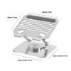 Adjustable Laptop Stand for Desk Metal Foldable Laptop Stand Portable Holder Mount Cooling Computer Notebook Space Saving Tablet Mount view 4