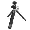 Camera Tripod Stand with 1/4 Inch Screw and Cold Shoe Port, Extendable Aluminum Alloy, 360 Degree Rotation - Stable Load Bearing, Adjustable Telescopic, Ideal for Smartphone view 3