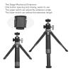 Camera Tripod Stand with 1/4 Inch Screw and Cold Shoe Port, Extendable Aluminum Alloy, 360 Degree Rotation - Stable Load Bearing, Adjustable Telescopic, Ideal for Smartphone view 4