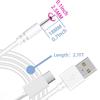 2-Pack 2.5mm Pin DC Replacement Cord for Massager/Toothbrush, 2 Cable Ties view 2