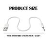 2-Pack 2.5mm Pin DC Replacement Cord for Massager/Toothbrush, 2 Cable Ties view 4
