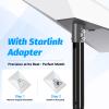 15FT Gen 3 Starlink Pole Mount, Starlink Mount with Pipe Adapter, Starlink Ground Pole Mounting Kit view 3