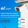 4G LTE Solar Cellular Security Camera Outdoor Wireless, No WiFi Security Camera, 365-Day Free Unlimited Data, PIR Motion Sensor, 2K Color Night Vision, 2 Way Talk, Built-in SIM & 64GB SD Card Included view 2