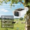 4G LTE Solar Cellular Security Camera Outdoor Wireless, No WiFi Security Camera, 365-Day Free Unlimited Data, PIR Motion Sensor, 2K Color Night Vision, 2 Way Talk, Built-in SIM & 64GB SD Card Included view 4