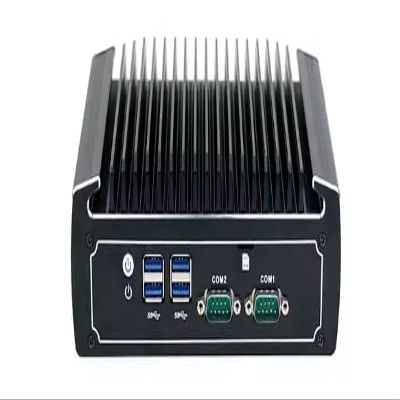 HKUXZR 10th Gen Mini Host,Fanless Industrial Control Computer,I3 10110U,2 Cores and 4 Threads, 2*Intel i211-AT 1000M Ethernet,Support 1*DDR4,1*DP,1*HDM,2*COM(RS232/485) (NO RAM NO SSD)