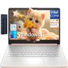 HP 14" HD Laptop, Intel Processor N150, 8GB RAM 128GB UFS, Microsoft Office 365, 128gb 9H Docking Station, Webcam, HDMI, Wi-Fi 6, Bluetooth, Windows 11 Home, Pale Rose Gold view 1