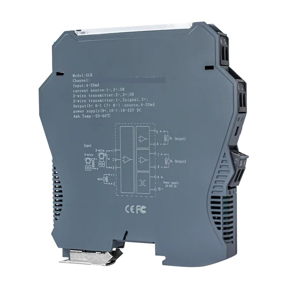 One in one Out Analog Signal Converter 4-20ma 75mv 0-10V 0-5V Signal 35MM Rail(4-20ma Output,0-20mA Input)