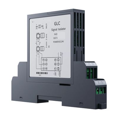 35mm DIN Rail 2-Input 2-Output Analog Signal Isolator DC24V 0-10mA Input(0-10V Output)