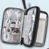 Cable Organizer Bag - Double Layers Zipper Carry Pouch | Cable Organizer Bag for Travel,for Hard Drives USB Flash Drives Earphone Phone Charger Women Boys Girls Youth view 3