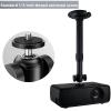 DAWASAPAT Projector Ceiling Mount with New Gimbal, Adjustable Length Projector Mount, -Inch Screw, Compatible with Most Projectors, Ceiling/Wall Use with Adjustable Angle (Dark) (Black) view 2