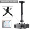 DAWASAPAT Projector Ceiling Mount with New Gimbal, Adjustable Length Projector Mount, -Inch Screw, Compatible with Most Projectors, Ceiling/Wall Use with Adjustable Angle (Dark) (Black) view 3
