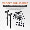 PAPABA Upgraded Nylon Universal Cable Tie Buckles,Self-Locking Cable Ties for Automotive Repair Multi-Purpose Fasteners for Home & Outdoor Use (Black 100pcs) view 3