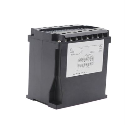 220V Power Supply Three-Phase AC Current Voltage Transmitter Signal Isolator Three-Channel 0-5A to 4-20mA Power Converter(AC0-380V to 0-10V)