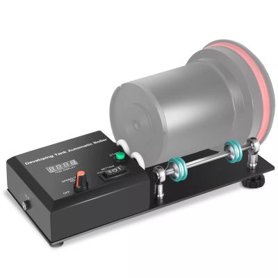 Wsexyy Automatic Darkroom Film Processor Machine, Universal Film Processor Kit Developer Tanks, Max Speed 281 RPM, 1-30 Min Timer, for 3 Spirals Developing Film Imaging Processor Darkroom