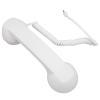 Drfeify Mobile Phone Headset, Wired Telephone Receiver, Radiation Proof, Retro, Adjustable Volume for Smartphones and Computers (White) view 1