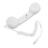 Drfeify Mobile Phone Headset, Wired Telephone Receiver, Radiation Proof, Retro, Adjustable Volume for Smartphones and Computers (White) view 4