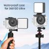 60M Deep-Waterproof Housing Case for Insta360 GO Ultra Action Camera Protective Anti-Fog Diving Case with Optical Glass Lenses,Side-Mounted Cold Shoe Interface and Lanyard Hole view 2