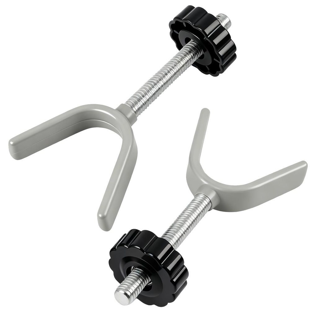 Nextpal 2 Pcs Baby Railing Adapter, M10 Y-Spindle Rods with Extra Long Wall Mounting Screws, Universal Banister and Bannister Adapter for Pressure Mounted Stair