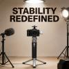 Mini Tripod with 1/4 Interface, Aluminium Alloy, Anti Skid Silicone, Durable Vlogging Tripod - 360 Rotatable, Gear Adjustment, for Camera Holder and Vlog Stand view 4
