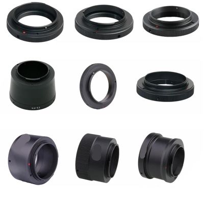 Camera Adapter Ring T2 Metal Mount M42x0.75 for Canon EOS EOSR/for Nikon F AI/Fx X/ M4/3 OM/AF/PK Excellent(T2-NEX)