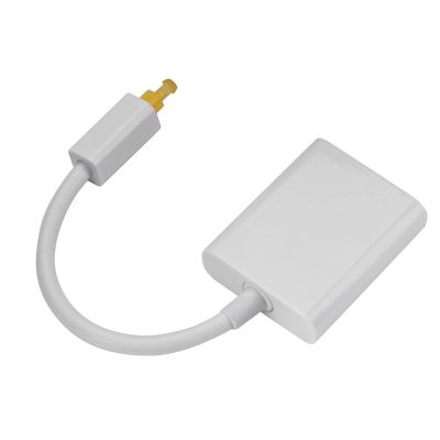 Drfeify HighQuality Dual Port Audio Splitter Cable for Optimized Connection of Digital Audio Sources - Ideal for Home Theaters (White)