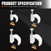 mankk 200PCS Cable Clips Nail in Cable Clips Wire Clips 4/6/8/10mm Round Ethernet Cables Wall Clips for Cords RG6 RG59 CAT5 CAT6 RJ45 view 2