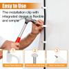 mankk 200PCS Cable Clips Nail in Cable Clips Wire Clips 4/6/8/10mm Round Ethernet Cables Wall Clips for Cords RG6 RG59 CAT5 CAT6 RJ45 view 3